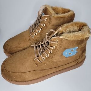 North Carolina Tar Heels football NCA FOCO Mens NFL Tailgate Boots Size 10 Brown